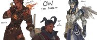 梦幻跨界:玩家自制《博德3》主题《OW2》皮肤