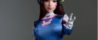 Game Lady上架D.VA等身人偶:紧身衣包裹完美身材